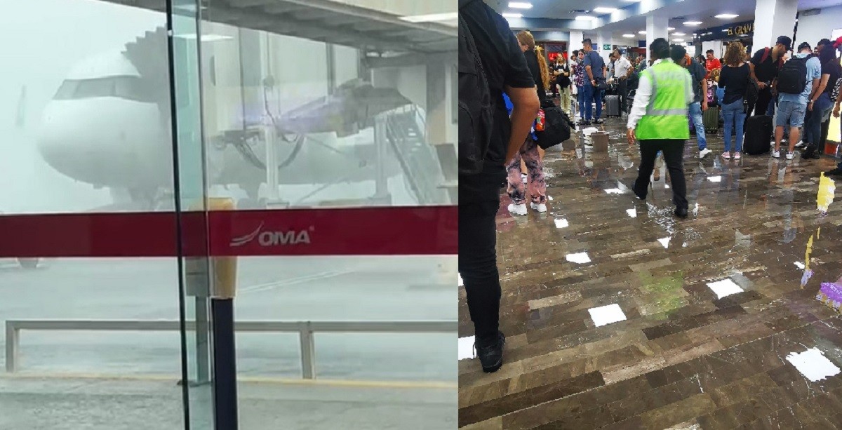 Caos Por Lluvia En El Aeropuerto Internacional De Monterrey