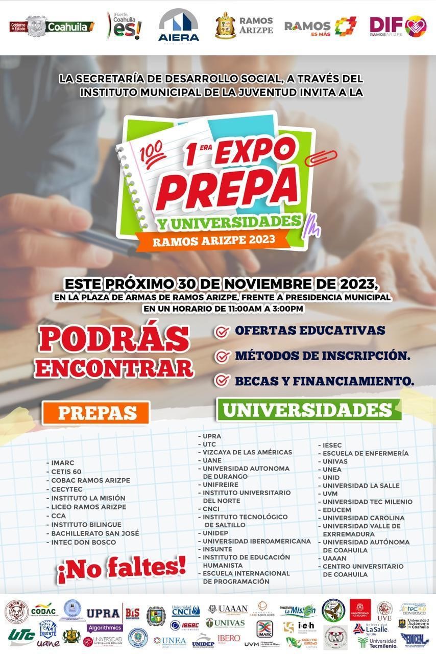 Invitan A La Primer Expo Prepa Y Universidades Ramos Arizpe