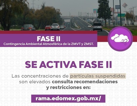 Activan Fase II de Contingencia Ambiental por festividades de año nuevo