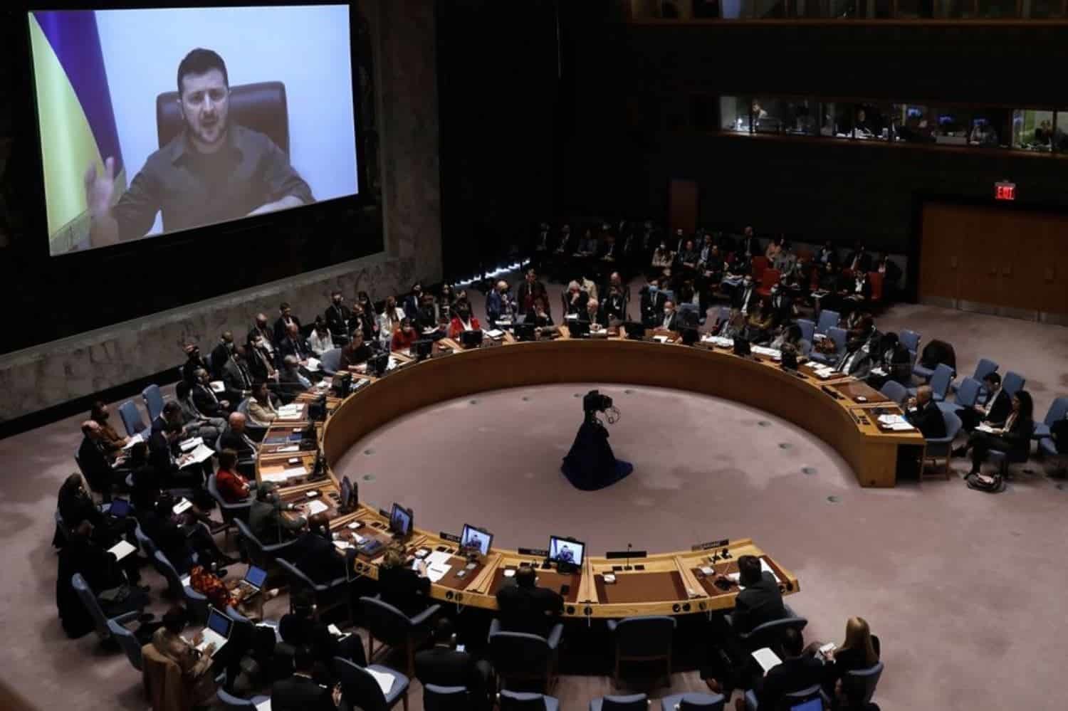 Habla Zelenski ante la ONU; pide eliminar a Rusia de Consejo
