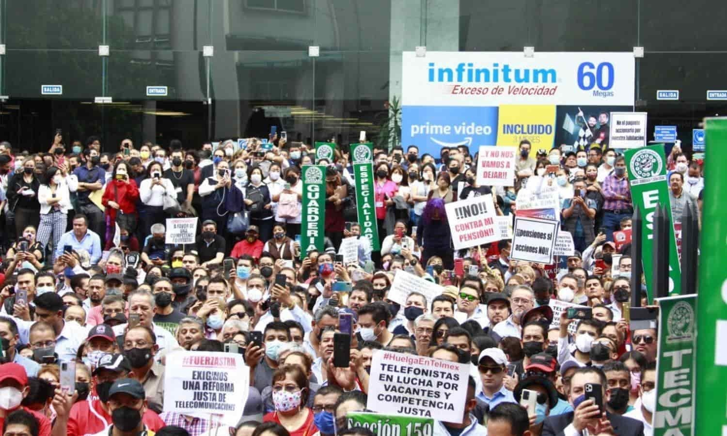 Sindicato de Telmex estalla huelga tras no lograr acuerdos