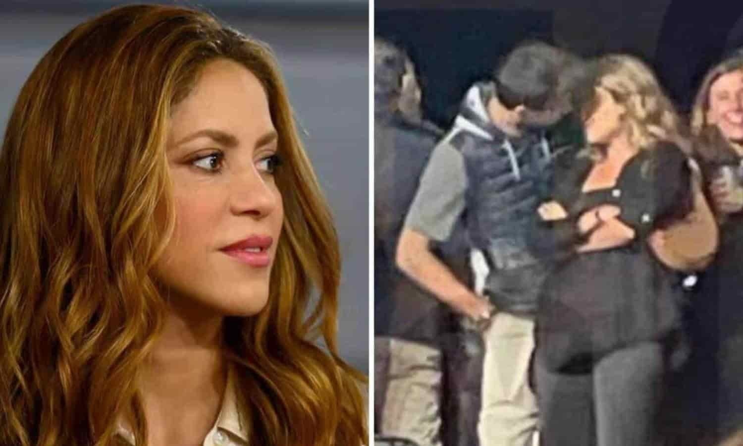 Graban primer beso de Piqué a su nueva novia en público