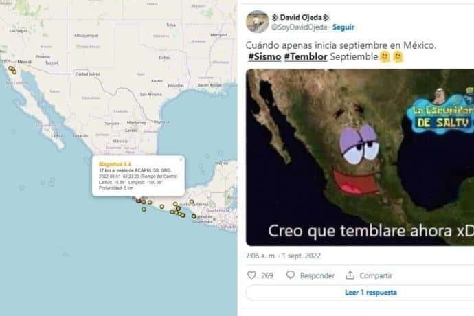 Registran temblor en Guerrero y arrancan los memes