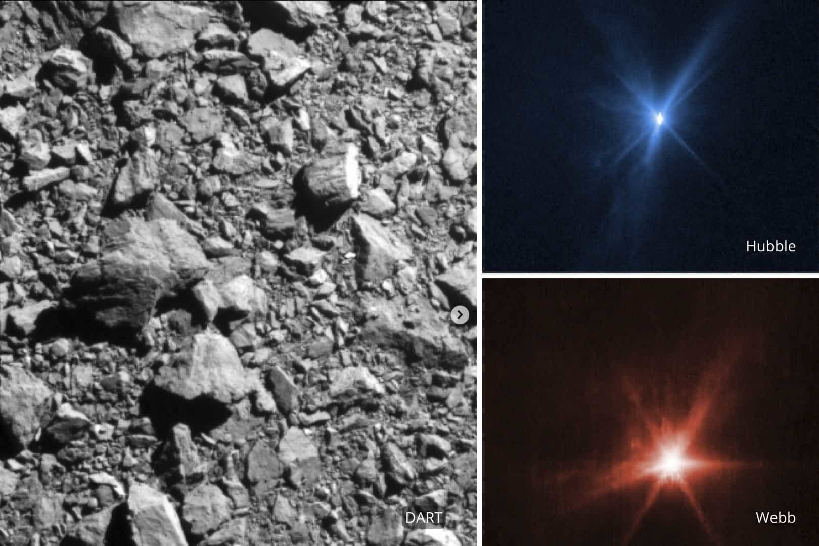 La NASA publica nuevas fotos de choque con asteroide