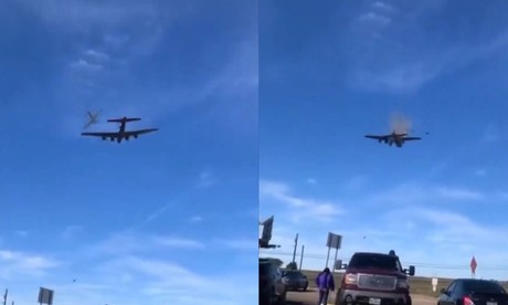 Chocan dos aviones durante exhibición en Dallas