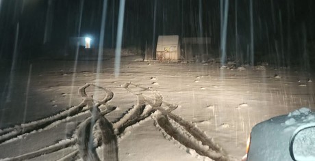 Se registra primera nevada en Galeana, Nuevo León