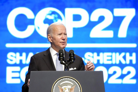 Acude Joe Biden a cumbre del cambio climático en Egipto