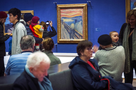 Frustran intento de protesta en obra de Edvard Munch