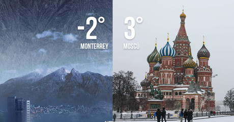 In Monterrey, the sunrise is colder than Moscow, New York and London