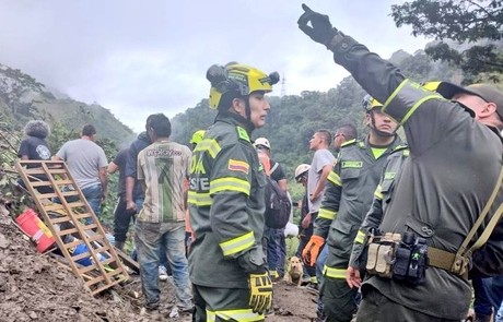 Derrumbe en Colombia deja 34 personas sin vida