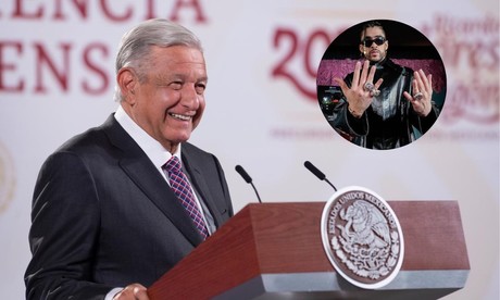 Invita López Obrador a Bad Bunny a dar concierto 'gratis'