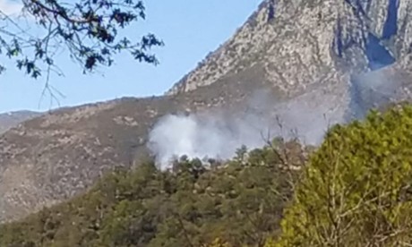 Revive incendio en la Sierra de Santiago en 'El Hondable'