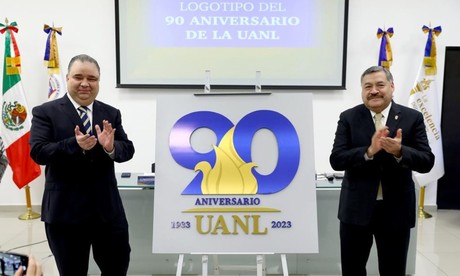 Presenta UANL el logotipo de su 90 aniversario