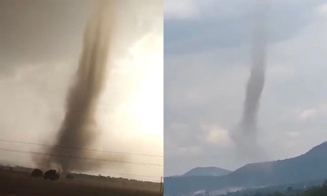 Supuestos tornados sorprenden al estado de Hidalgo