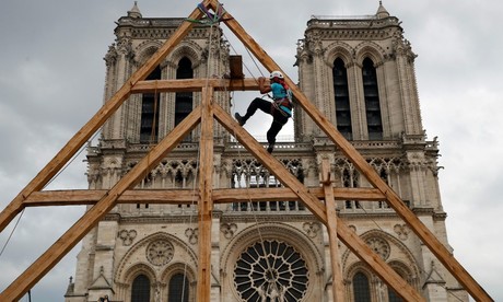 Avanza la reconstrucción de Notre Dame tras incendio