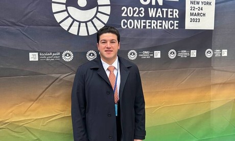 Samuel García acude a conferencia del agua de la ONU