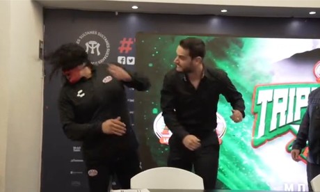 Adrián Marcelo cachetea a Chessman: ¿se subirán al ring?