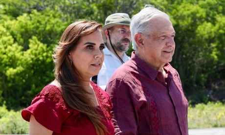 López Obrador supervisa avances del Tren Maya