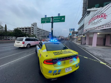 Colapsa Avenida Gonzalitos por accidente vehicular