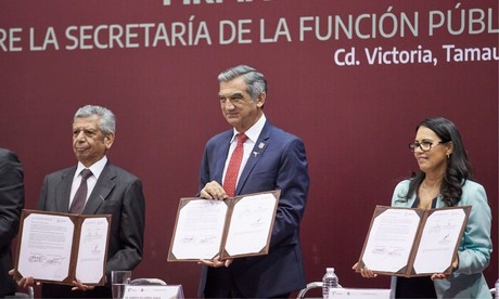 Gobierno de Tamaulipas y SFP suscriben convenio