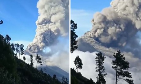 Evacuan comunidades en Guatemala por alerta volcánica