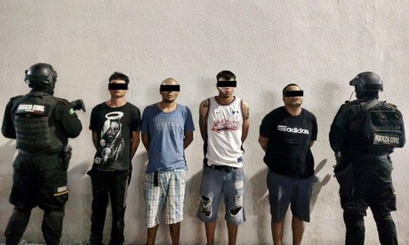 Caen presuntos distribuidores de droga en Santa Catarina