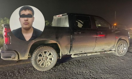 Capturan a ladrón de camioneta en carretera a Reynosa