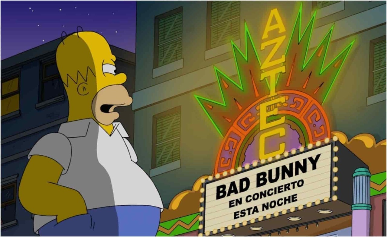 Los Simpson predicen concierto de Bad Bunny en México