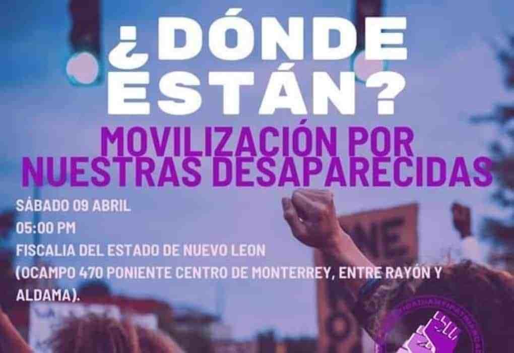 Llaman a marcha ante desapariciones de mujeres en Nuevo León