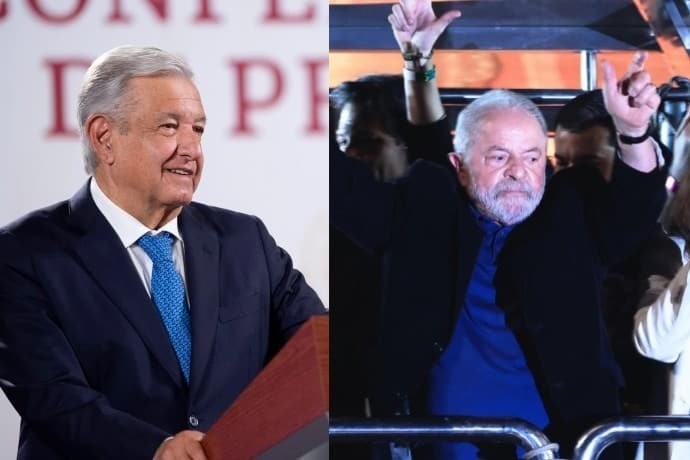 AMLO felicita a Lula por ventaja en elecciones de Brasil