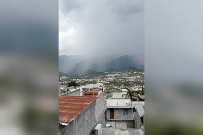 Llueve otra vez en área metropolitana de Monterrey