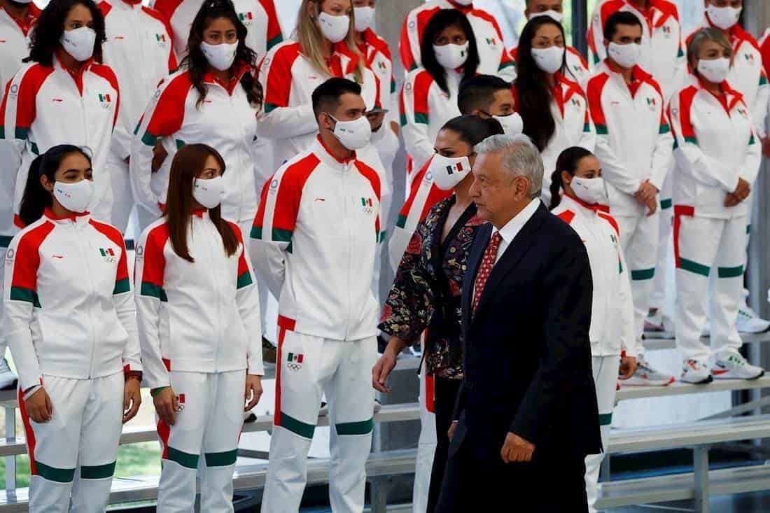 AMLO abandera a delegación que asistirá a los Juegos Olímpicos de Tokio