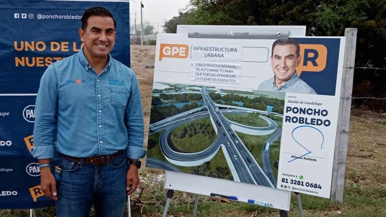 Propone Alfonso Robledo proyecto de infraestructura vial para Guadalupe