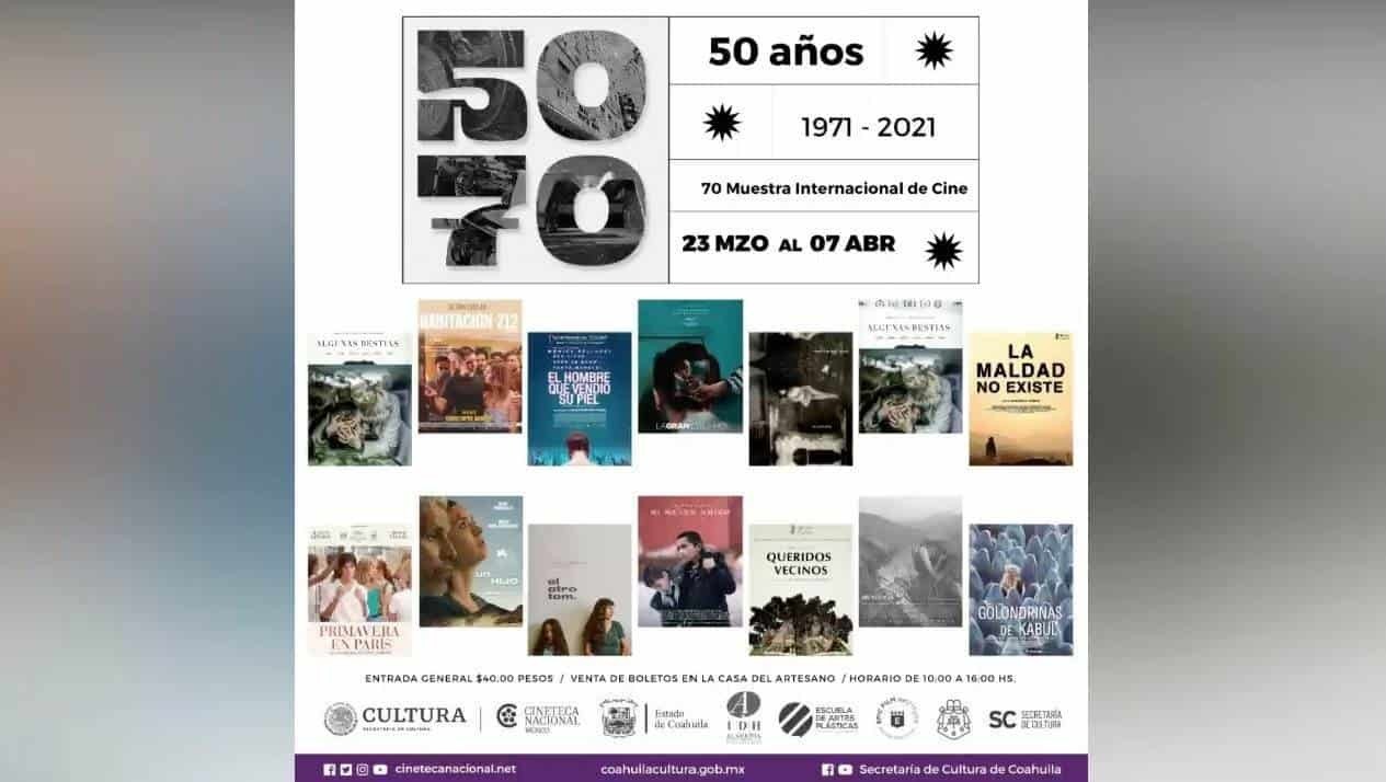 Invita Cultura Coahuila a la Muestra Internacional de Cine