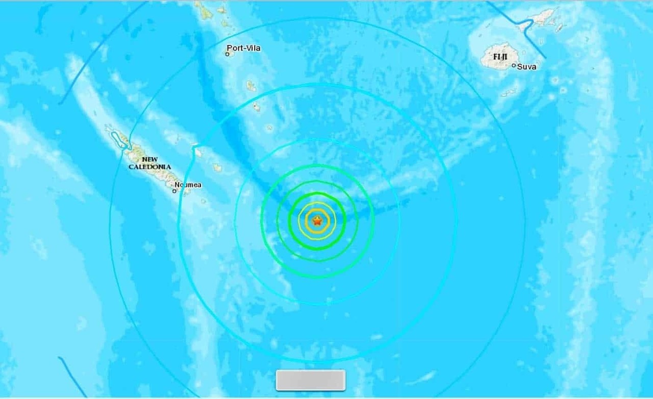 Terremoto en las islas de la Lealtad de magnitud 7.7 activa las alertas de tsunami