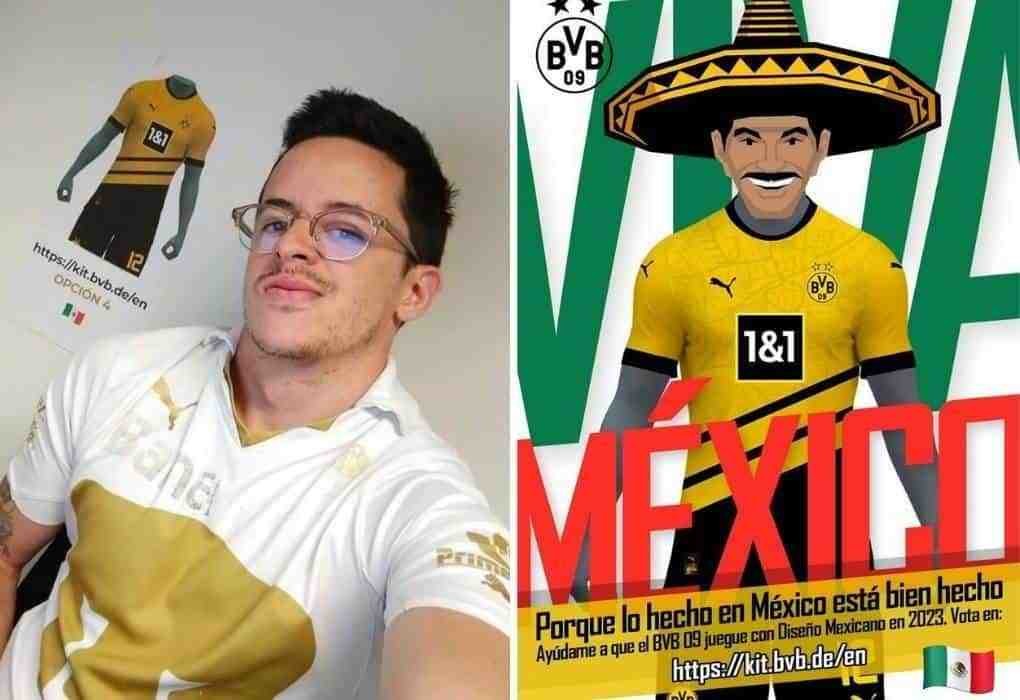 Un mexicano busca diseñar el jersey del Borussia Dortmund