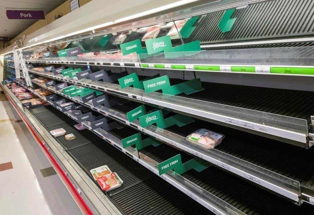 Escasez en supermercados de Estados Unidos por Ómicron