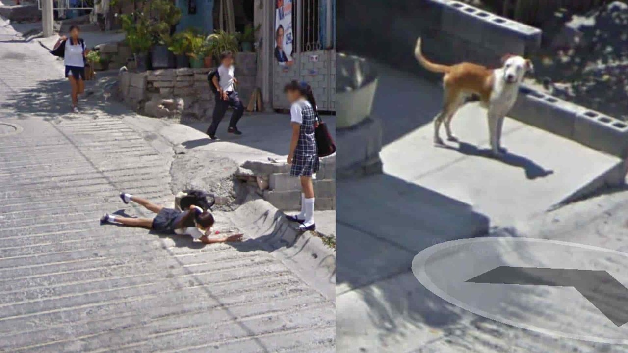 Coche de Google Maps capta caída de niña en Santa Catarina NL y se hace viral
