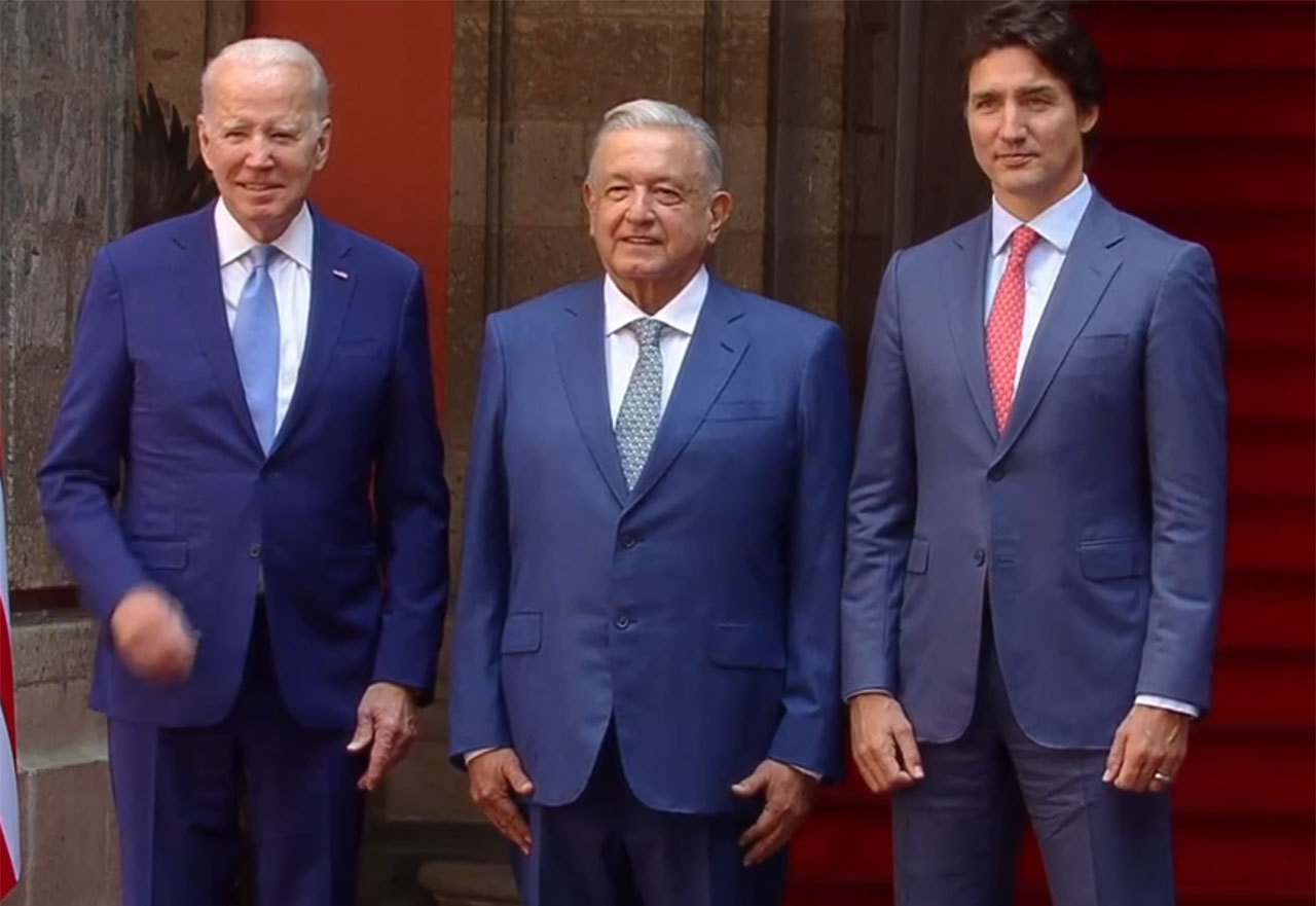 Biden, Trudeau y López Obrador arrancan cumbre trilateral