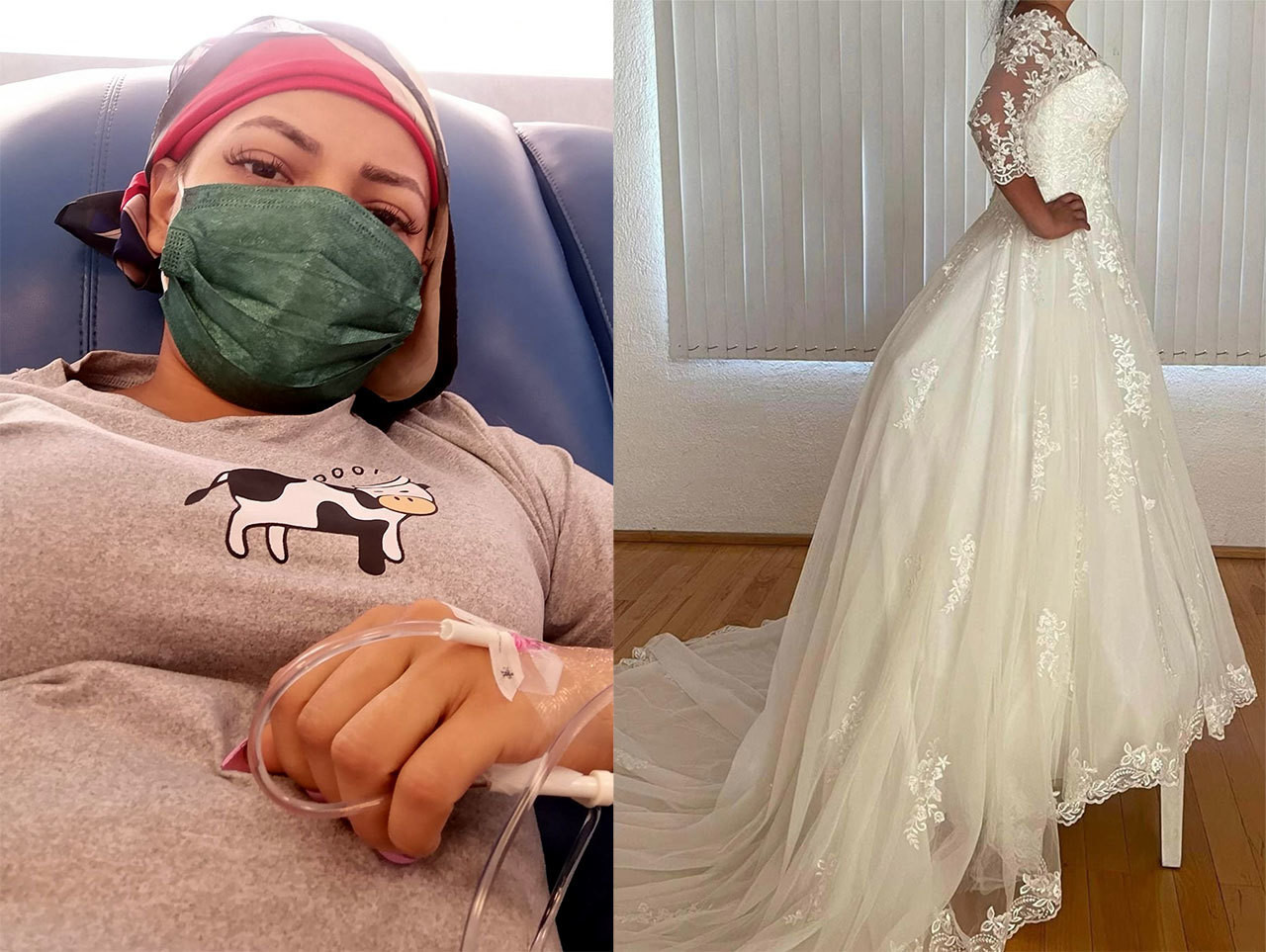 Mujer con cáncer rifa vestido de novia; pareja la abandonó