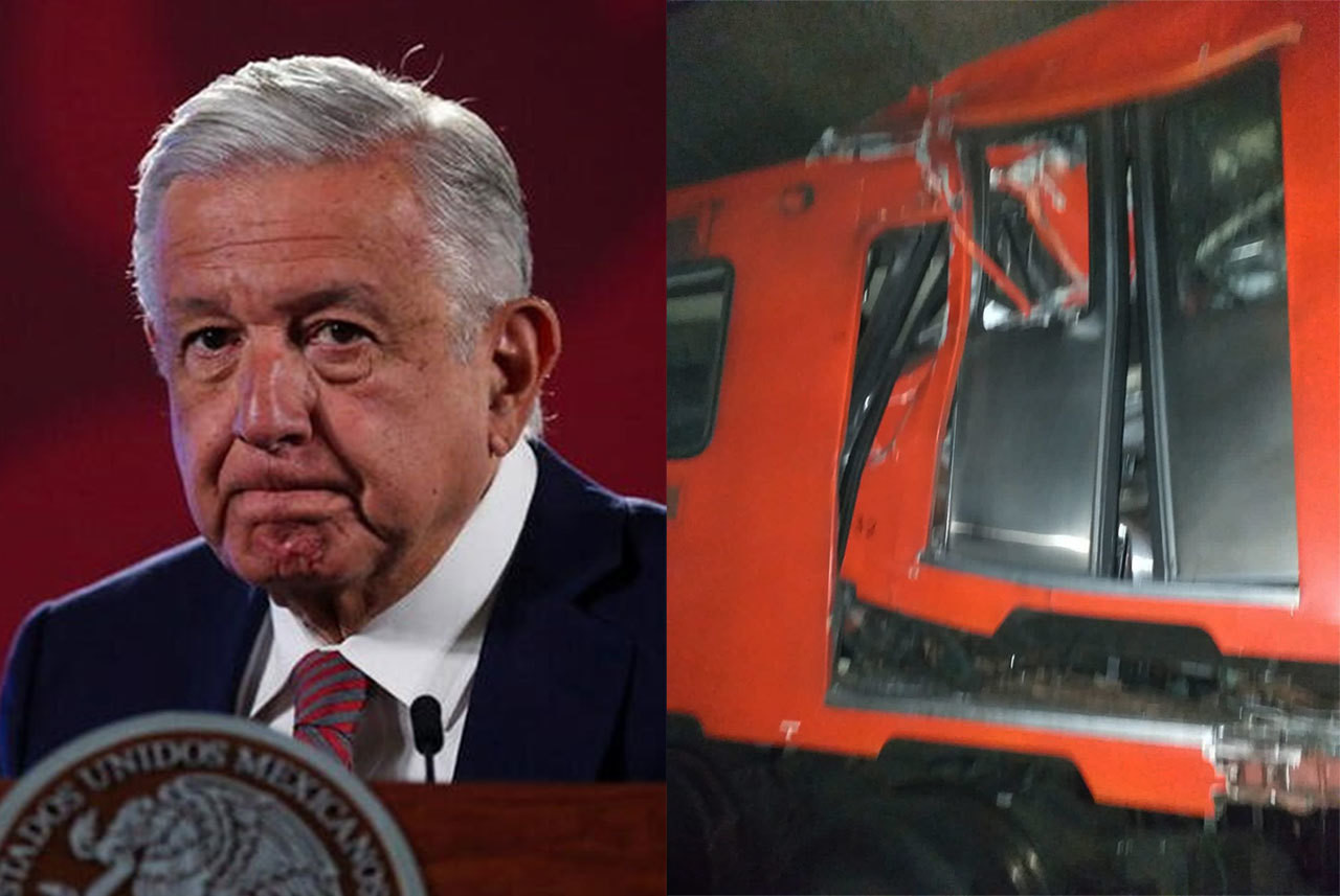 López Obrador lamenta choque en metro de la CDMX