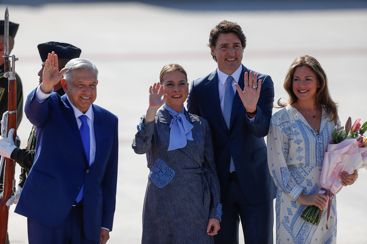 Trudeau llega a México para reunión con AMLO y Biden