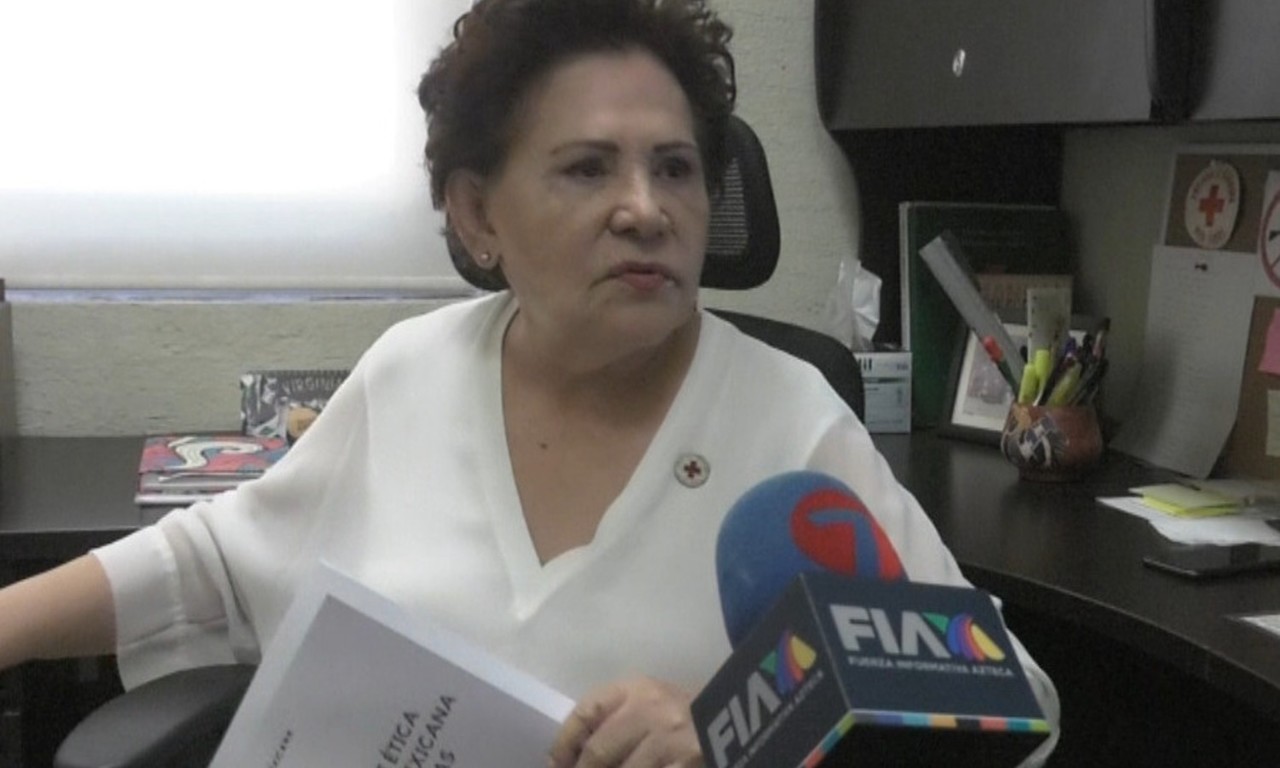 Presidenta Estatal de la Cruz Roja, Luz Virginia Tongo. Foto: Alfredo Uvalle