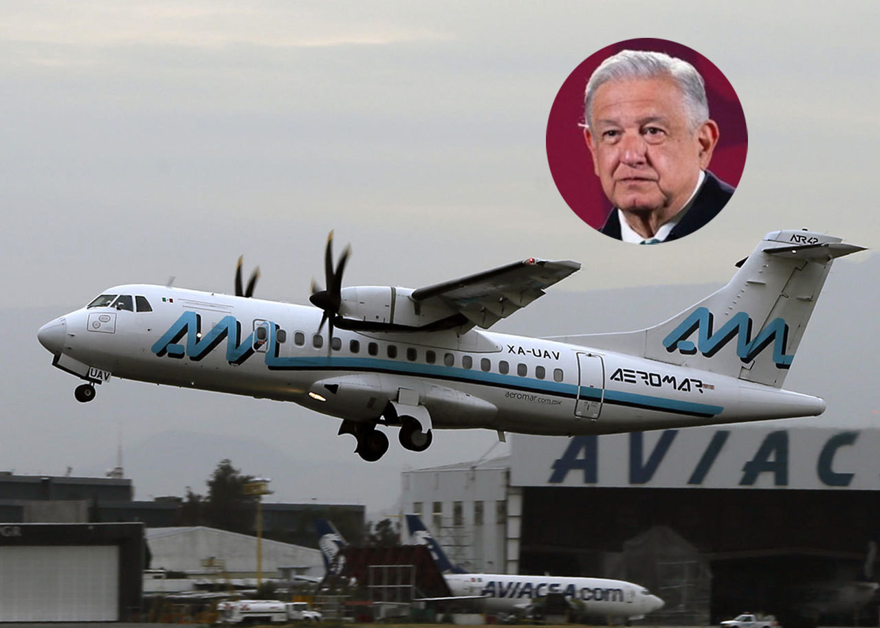 AMLO ve 'inviable' el rescate de la aerolínea Aeromar