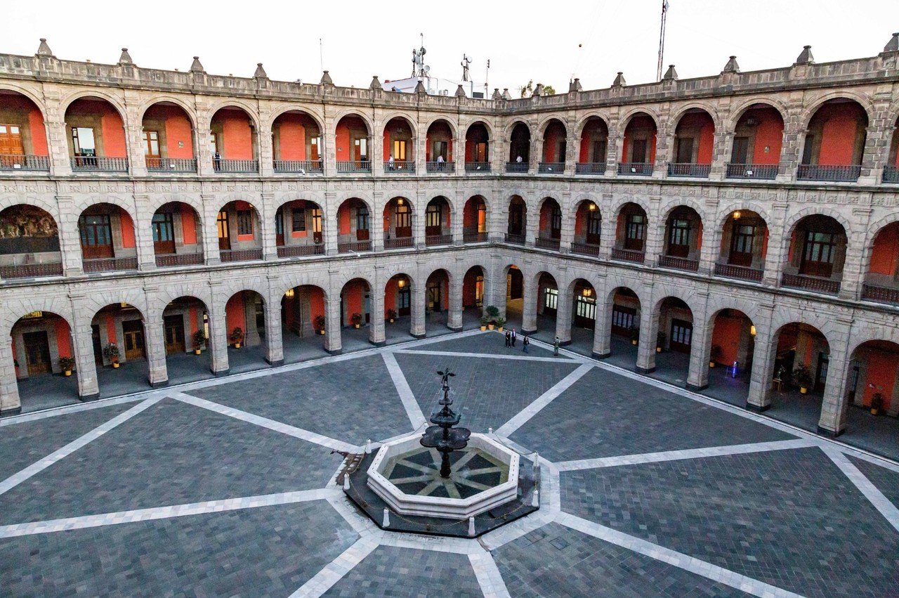 Fuente del Pegaso en el Patio Central del Palacio Nacional. Foto: Gobierno de México