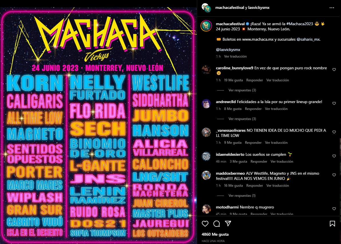 ¡Ya se armó! Machaca Fest 2023 revela su cartel completo