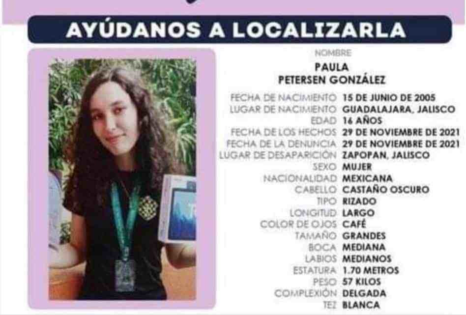 Piden apoyo para localizar a menor desaparecida en Zapopan, Jalisco