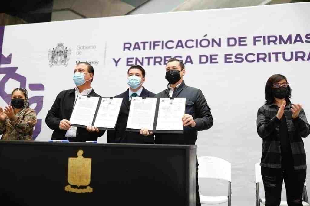 Firman acuerdo Monterrey y Fomerrey para regularización de predios