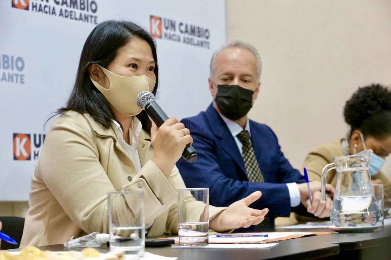Keiko Fujimori apoya intento de destitución del presidente peruano Castillo