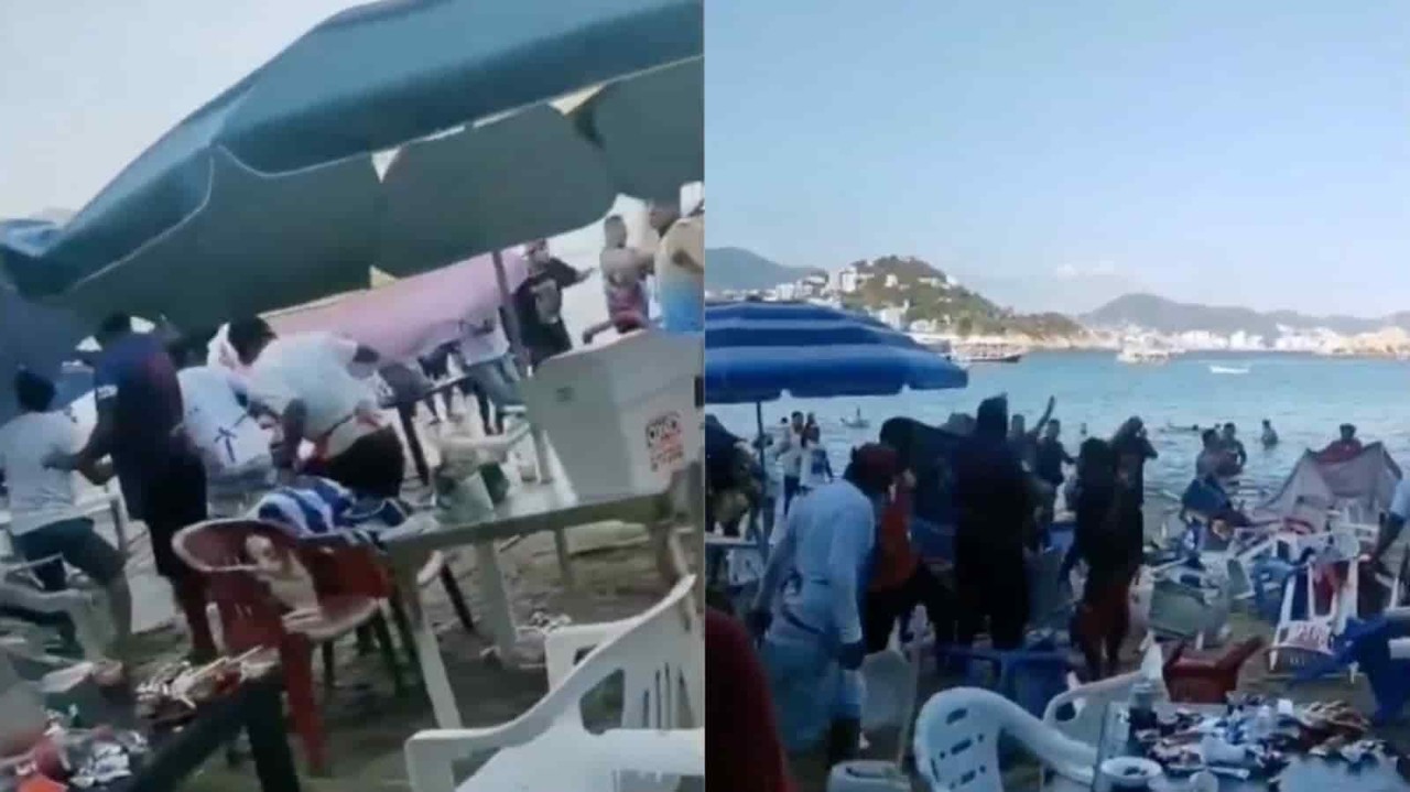 Meseros contra turistas; hay 3 heridos en Playa de Acapulco